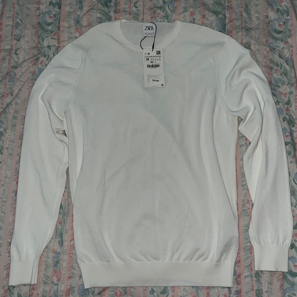 Zara white sweater